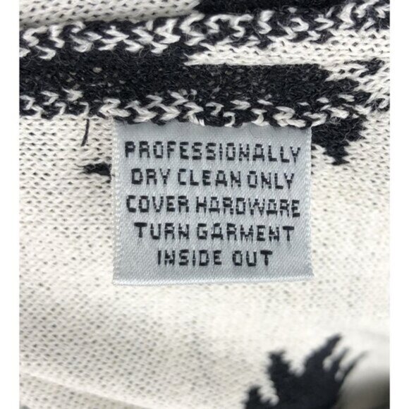 St. John Collection Womens Embellished Floral Knit Skirt 8 Black Cream Old Money - Picture 5 of 7